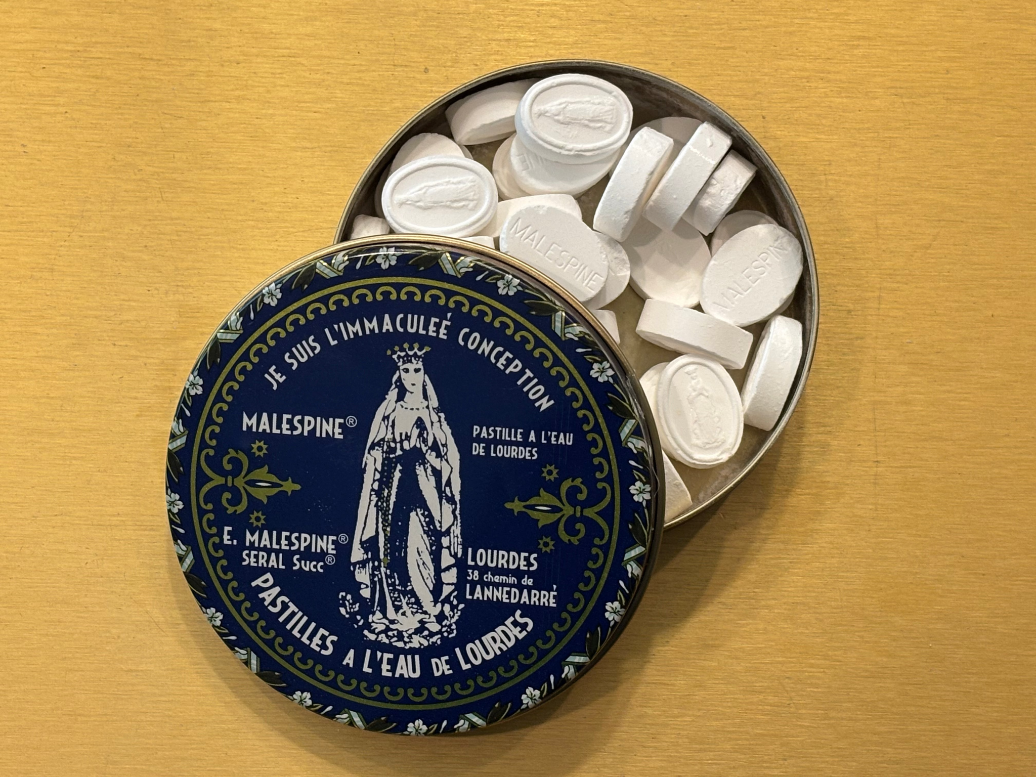 Mints Made with Water from the Grotto of Lourdes SOLD OUT